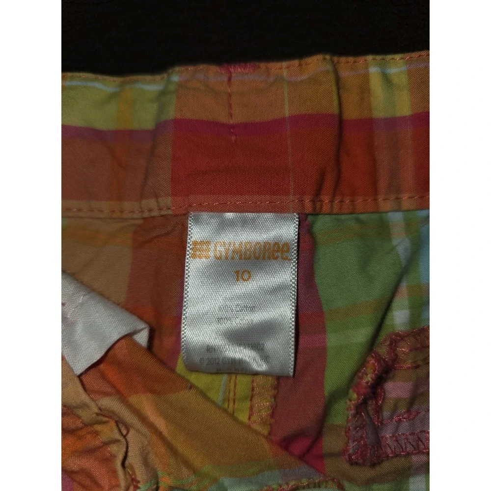 Gymboree outlet aloha sunshine plaid shorts‎ size 10